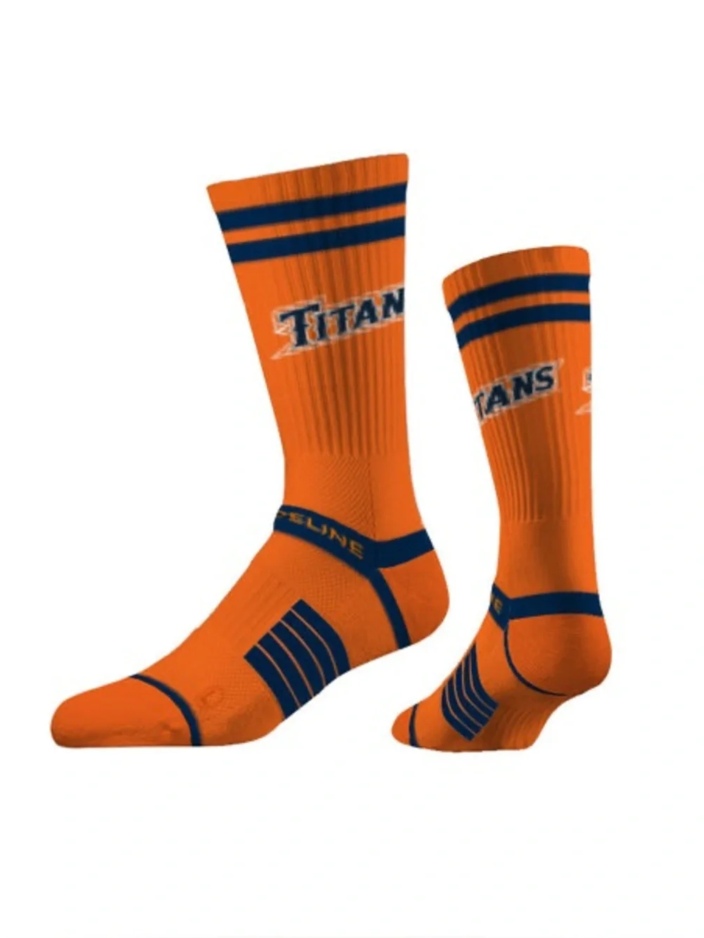 $40 Retail NIB Strideline 3-Pack Crew Socks California State Univ Fullerton